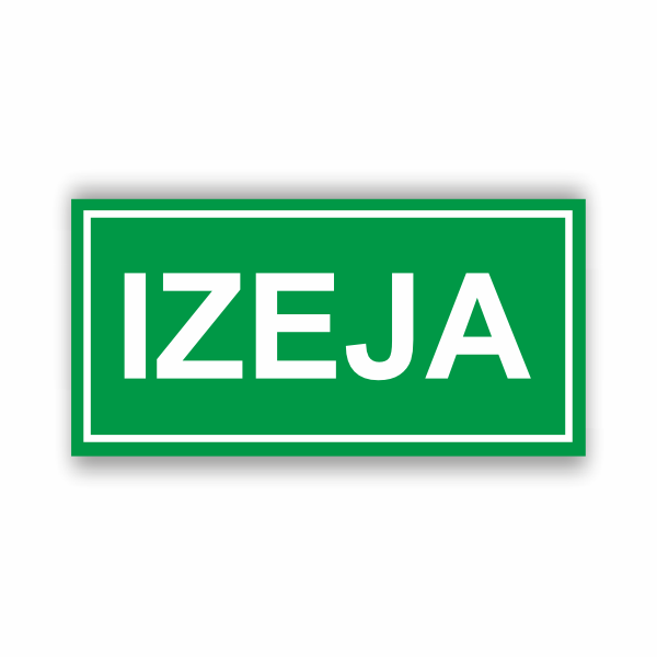 Luminiscējoša zīme “IZEJA”