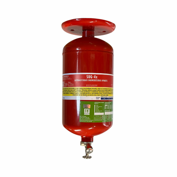 Automātiskais ugunsdzēsības aparāts – 4 kg dzēšanas viela
