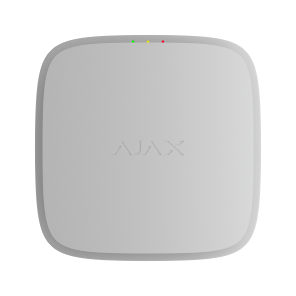 EN54 FireProtect (Smoke/Sounder) Jeweller - Bezvadu dūmu detektors ar skaņas sirēnu EN54 Ajax (balts)