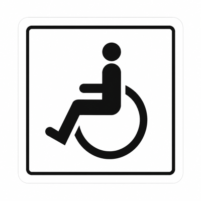 Zīme "WC invalīdiem",...