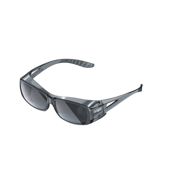 Dräger X-pect 2420 aizsargbrilles, pelēki tonētas