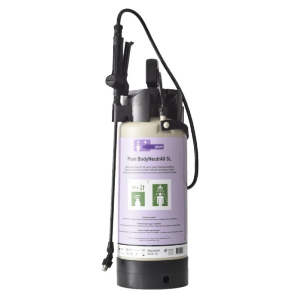Plum BodyNeutrAll 5 L – Mobilā ķermeņa duša ķīmisko negadījumu gadījumiem